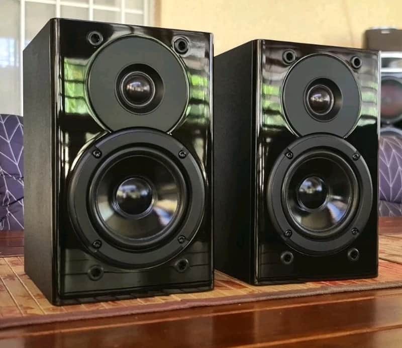VINTAGE SHERWOOD MINI 2 WAY SPEAKERS/80 WATTS EACH/BOOKSHELF image 1
