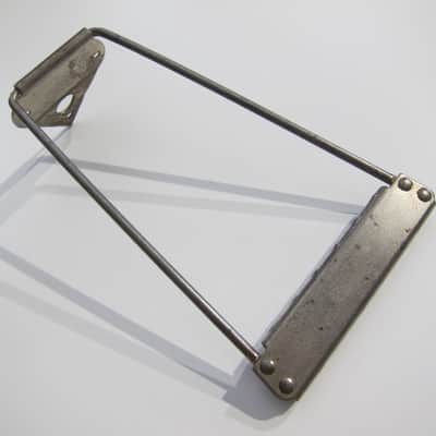Harmony & Silvertone Archtop & Flat Top Guitar Tailpiece Authentic Vintage Part Circa-1950s-1960s-Nickel Silver image 2
