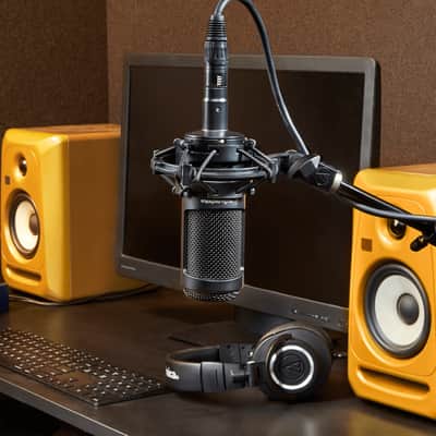 Audio-Technica AT2050 Large Diaphragm Multipattern Condenser Microphone - Black image 6