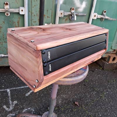 MusicNetwork 2U-A Angled Rack Prototype 2025 - Redwood Natural image 2