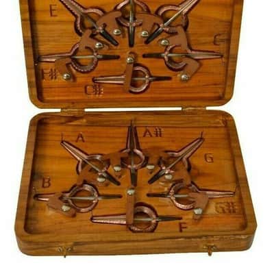 Handmade Morchang 12 Notes Rajasthani Musical Jawharp Mukhchang Instrument Copper Set image 3