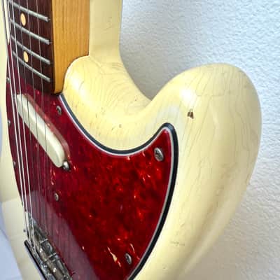 Fender Musicmaster II Caly Dot 1964 - Olympic White image 8