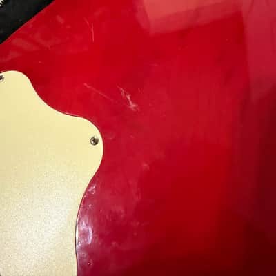 Stagg L320CS Electric Guitar with Case Flamed Cherry Sunburst image 9