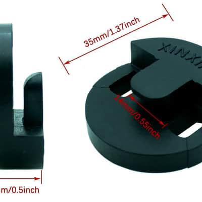 Genuine Tourte Round Cello Mute, Rubber, Two-Hole Bridge Fit-Mount, A World Standard image 2