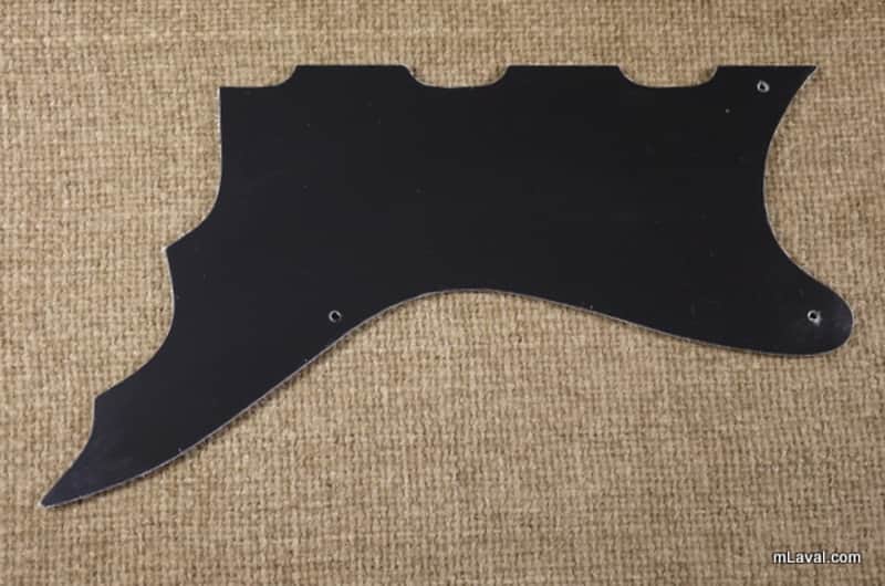 Silvertone 1445 Kay Speed Demon Airline Custom Guitar Pick Guard 3 Ply BLACK image 1