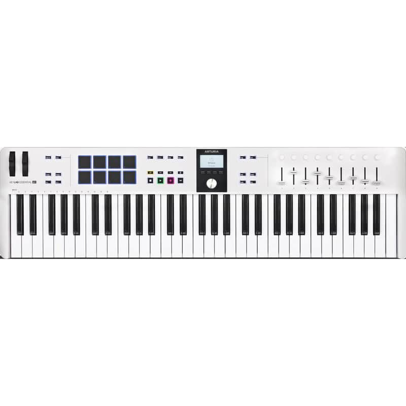 Arturia KeyLab Essential MK3 Keyboard Controller (61-Key) - White image 1