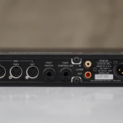 Lexicon PCM 90 Digital Reverberator Stereo Rackmount Processor #59163 image 11