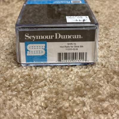 Seymour Duncan Hot Rails for Strat SHR-1b Single Coil Size Humbucker Black Bridge image 5