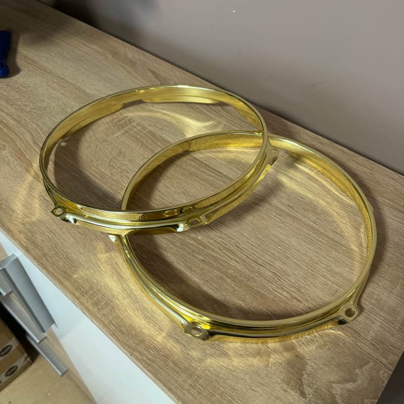 Gold Color 10” Drum Hoops image 1