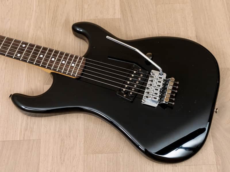 ギター Kramer Focus 1000 / Neptune / Floyd Rose 1987 Kramer Focus 1000 Vintage Superstrat Black w/ Floyd Rose