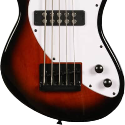 Kala Solid Body Fretless 5-String Electric U-BASS, Laurel Fingerboard, Tobacco Sunburst image 2