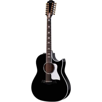 Taylor Somos 657ce 12-String Acoustic Electric Doce Doble - Black image 2