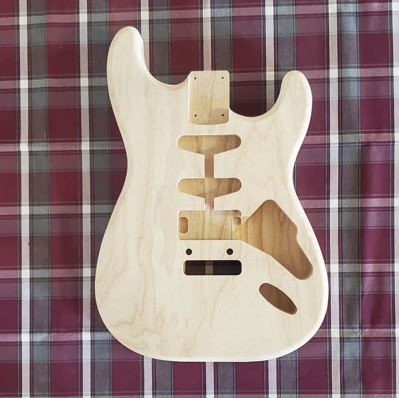 Woodtech Routing 2 pc Swamp Ash HSS Stratocaster Body - Unfinished image 1