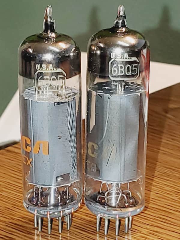 RCA 6BQ5/EL84 NOS/NIB Matched Pair MaxiMatcher2 tested (2) tube lot image 1
