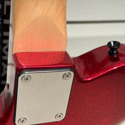 Luthier Built Telecaster Style Electric Telecaster 2025 - Red Metal Flake image 4
