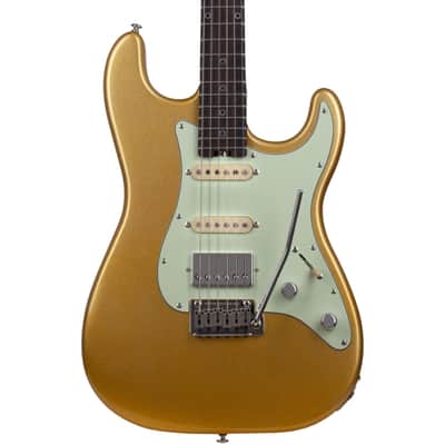 Schecter Nick Johnston 10th Anniversary HSS Atomic Saffron image 1