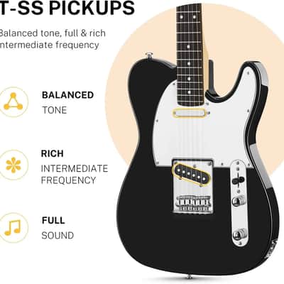 Donner Electric Guitar 39 Inch TELE Electric Guitar DTC-100 Solid Body image 2