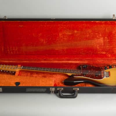 Fender Electric XII 12 String Solid Body Electric Guitar (1966), ser. #136729, original black tolex hard shell case. image 10