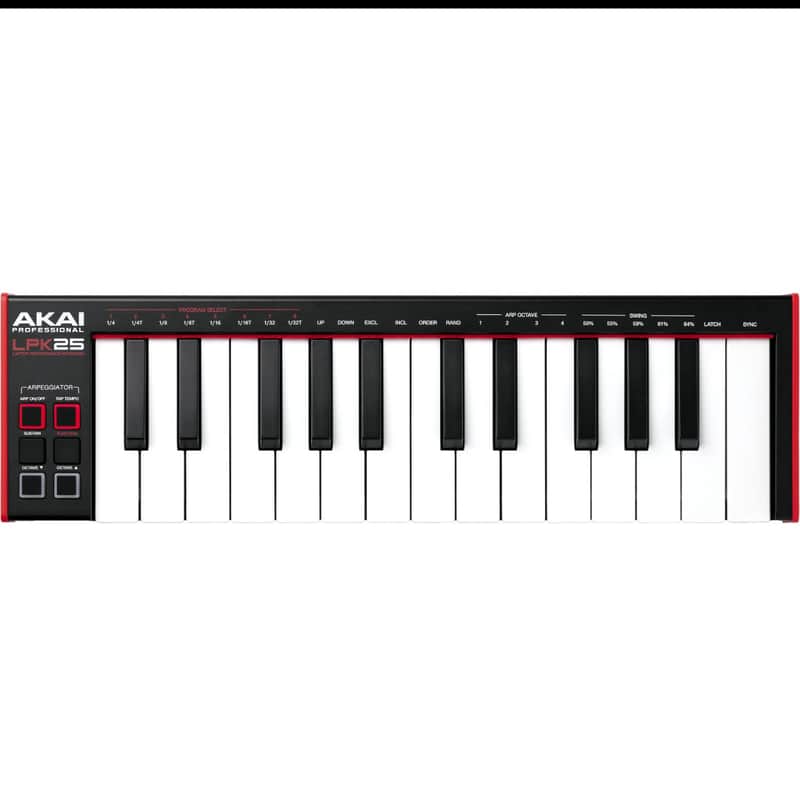 Akai LPK25 MKII 25-Key MIDI Controller 2022 - Present - Black image 1