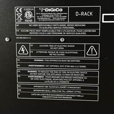 DiGiCo D-Rack 32 x 8 Cat 6 Analog I/O Stage Box CG013P2 image 9