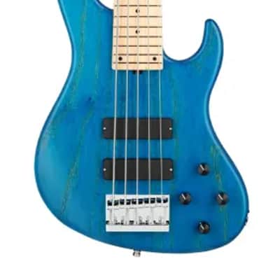 Sadowsky MetroLine 24-Fret Modern Bass-Swamp Ash Body-5 String-Ocean Blue Transparent Satin image 2