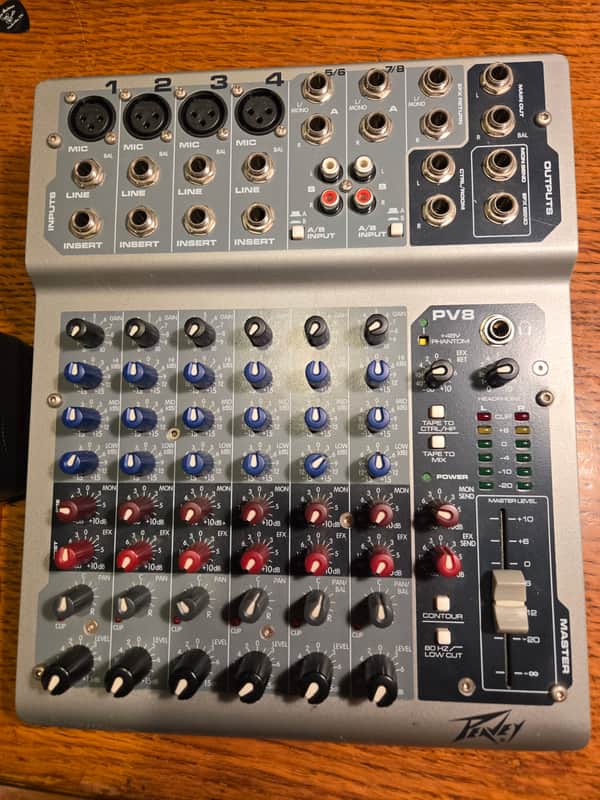 Peavey PV8 USB 8 Channel Mixer | Reverb
