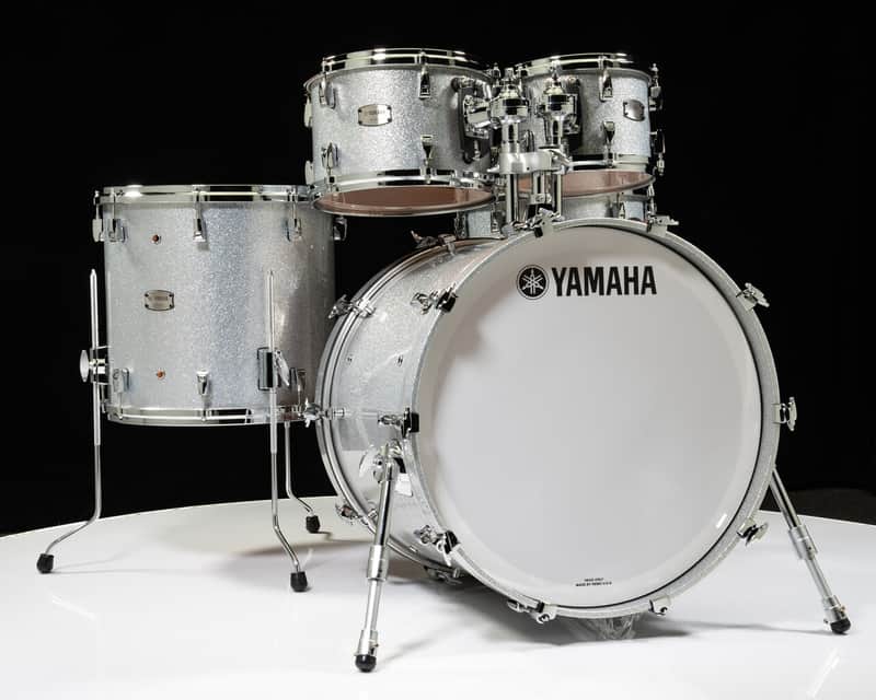 Yamaha Absolute Hybrid Maple 5pc 10/12/16/22/14SD Silver Sparkle image 1