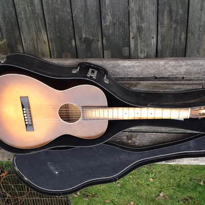May-Bell 1930s Aged Sunburst Parlor Guitar image 6
