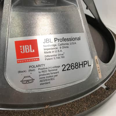 JBL Professional 2268HPL 18" 8 Ohm Differential Drive Subwoofer Speaker image 7