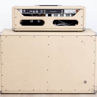 1963 Fender Bandmaster Vintage Pre-CBS Tube Amp Blonde w/ 2x12 Cab, Oxford 12L6 image 8