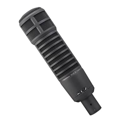 Electro-Voice RE20-BLACK Dynamic Broadcast Announcer Microphone for Podcasting, Sound Engineering, and Music Production (Black) (Shock-mount not included) image 2