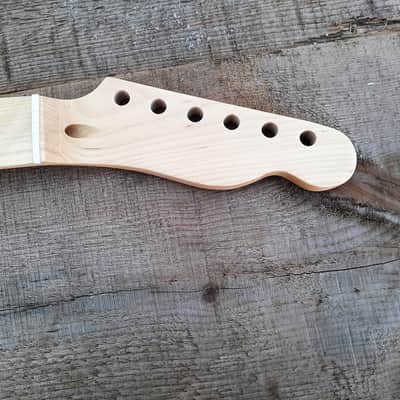 21 fret T neck, Stainless Steel Frets natural maple guitar neck replacement fits oem image 3