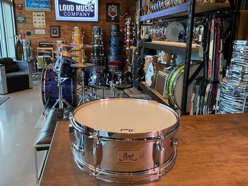 Pearl Steel Snare 2001 Chrome -#1409 image 1