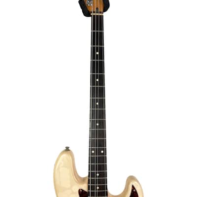 Fender Squier Series Jazz Bass - CS MOD - Vintage White image 6