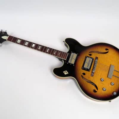 1968 Harmony Meteor H-60 Left Handed - Sunburst Finish - Super Flame! Lefty! image 3