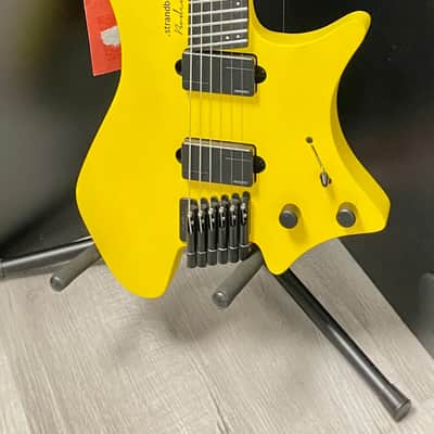 Used 2017 Strandberg Boden Neck-Thru 6 Ebony Yellow w/bag TSS1832 image 2