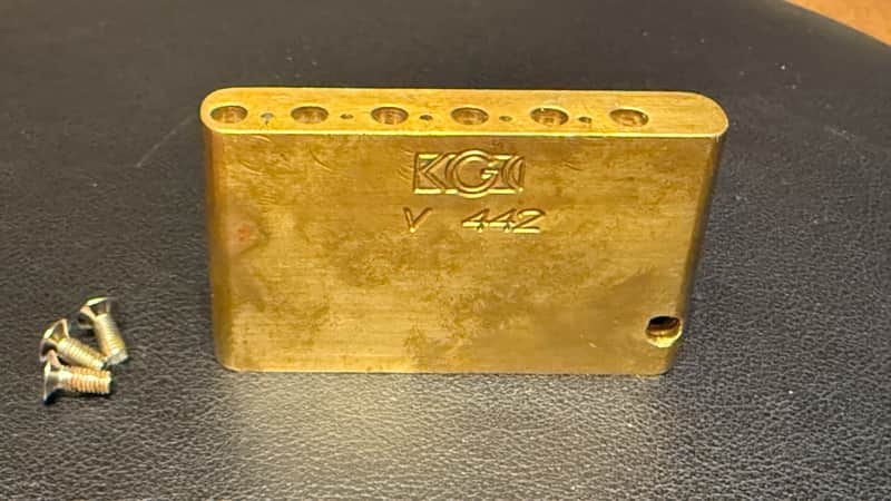 KGC Killer Guitar Components Brass Tremolo Block - Vintage Fender Strat used image 1