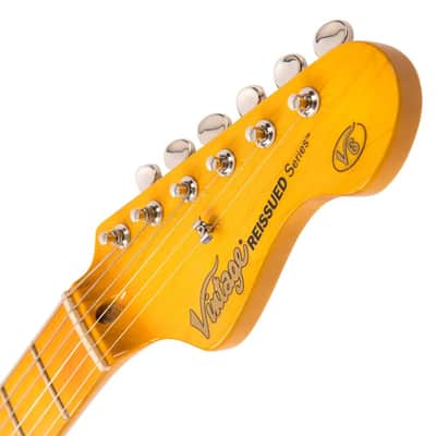 Immagine Vintage V6M ReIssued Electric Guitar - Firenza Red (V6MFR) - 4