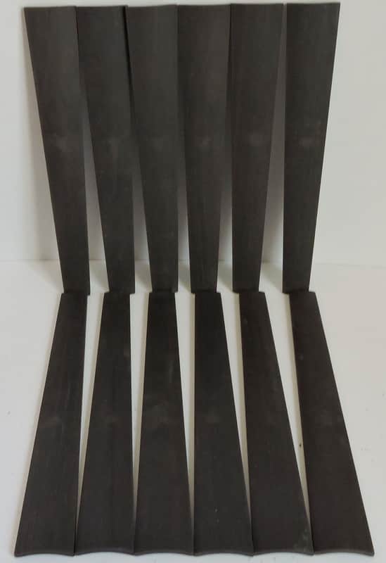 12 Ceylon Ebony 4/4 Violin Fingerboards High Graded Violin Viola Musical Lumber image 1
