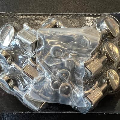 unbranded Vintage Style 6- inline guitar tuning machines nickel  sealed #3 image 1