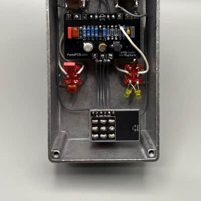 RCO Pedals Rupture Fuzz (modded Fuzzly Bear/BossTone build) 2026 - Raw aluminum with caution orange knobs image 4