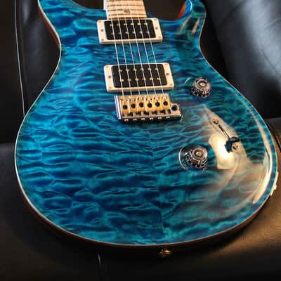 PRS Custom 24 Artist Package Blue Matteo Quilt w/ Flamed Maple Neck image 2