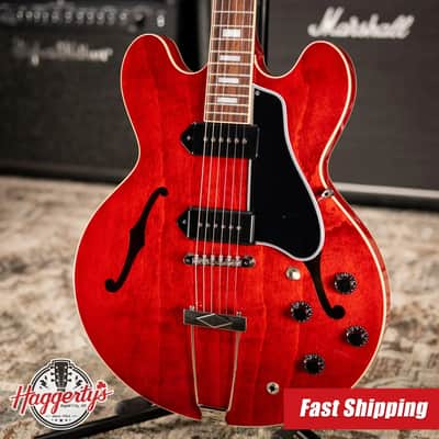 Gibson ES-330 Hollow Body Electric Guitar - Sixties Cherry with Hardshell Case image 1