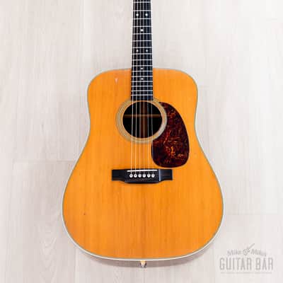 1968 Martin D-28 Vintage Dreadnought Acoustic Guitar, Brazilian Rosewood w/ Case image 2