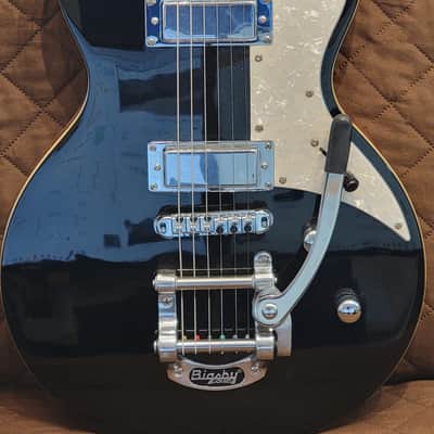 Aria 212-MK2-BK Pro II Bowery Chambered Construction Nato Body &Neck 6-String Electric Guitar w/Case image 5
