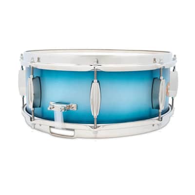 Slingerland Radio King Artist Snare Drum 14x5.5 Blue & Silver Lacquer image 3