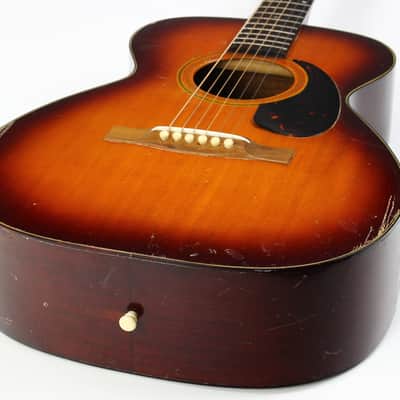 1966 Guild F-20 Small Body Sunburst | Hoboken Factory Vintage Guitar Acoustic Guitar image 16