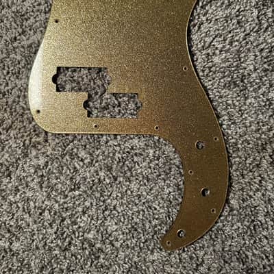 Custom Precision Bass Pickguard - Gold Sparkle image 1