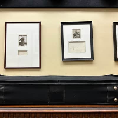 J. Copland 'Oxford' American Made 4/4 Oblong Violin Case - Black/Burgundy image 7