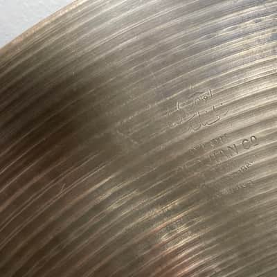 Zildjian 18” Marching Crash Cymbal 1970? Goldish image 2